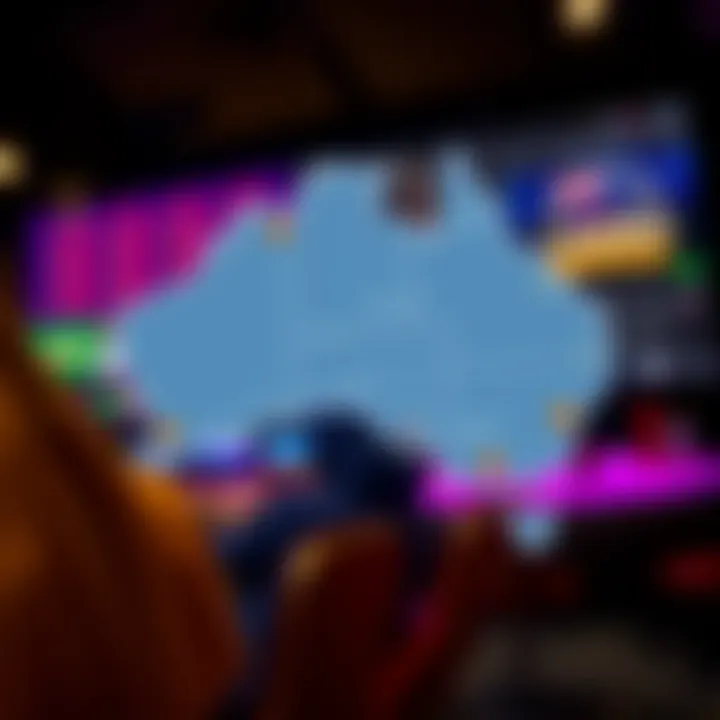 Australian map highlighting legal online gambling platforms