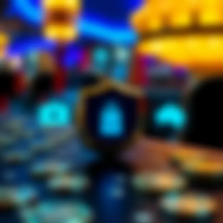 Secure digital payment icons representing fast and safe transactions for Australian casino players