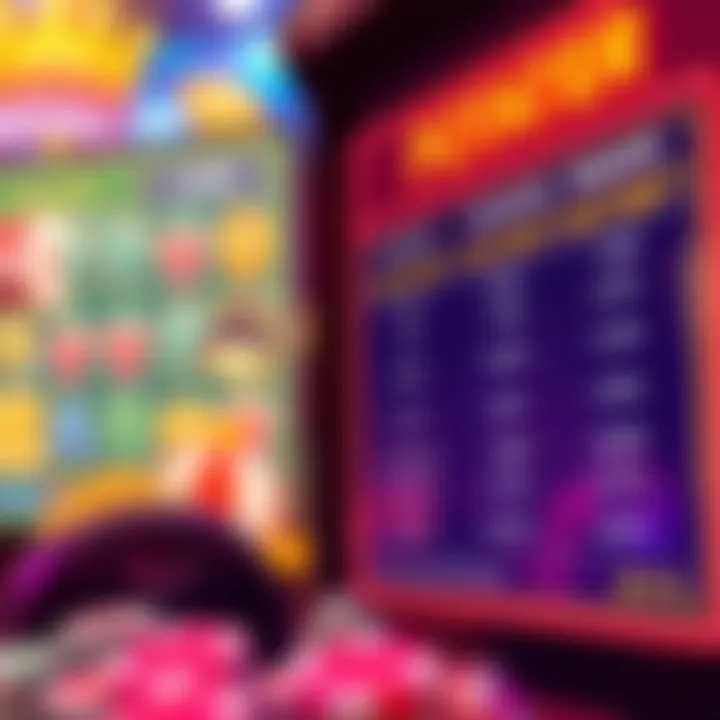 Chart showing payout percentages and strategy tips for online slot gaming