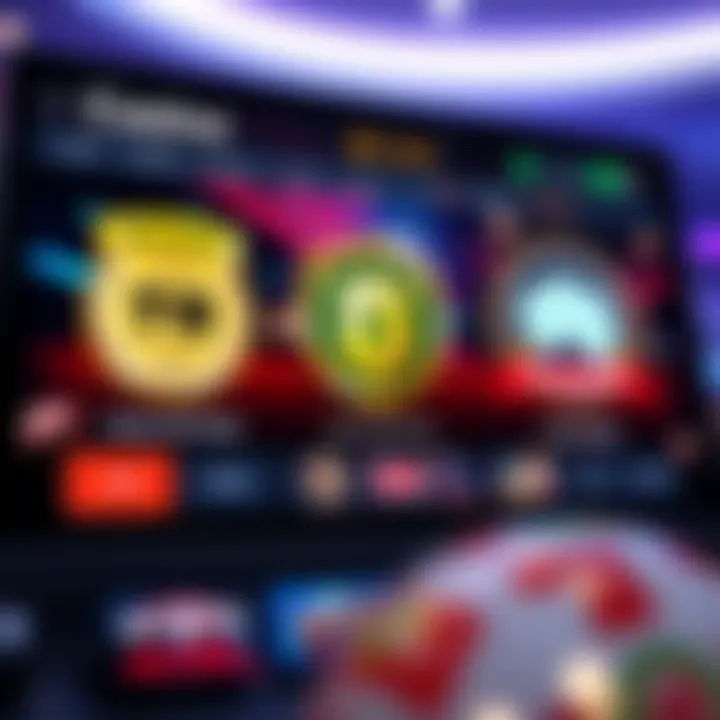 Secure online casino interface displaying bonus offers and safety badges