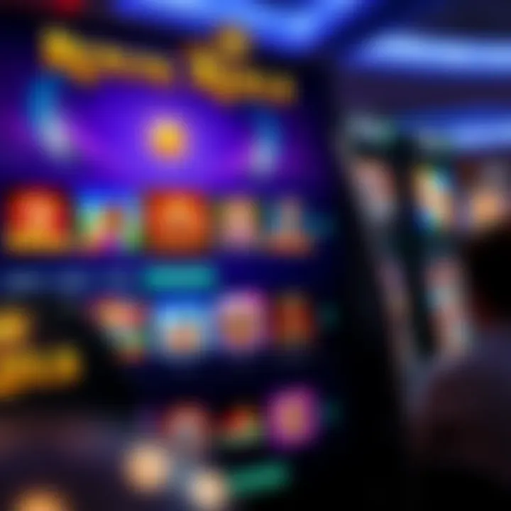User interface of Royal Reels online casino showcasing a variety of slot games and navigation options