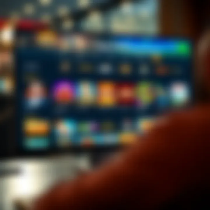 Overview of Royal Reels Casino Game Selection and User Interface Online casino interface displaying a variety of slot games and live casino options on a desktop screen
