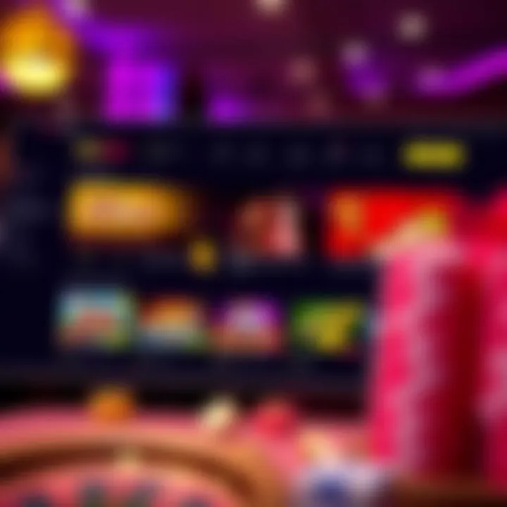 Exploring Games and Promotions on Royal Reels Dashboard showcasing available games and active promotions on Royal Reels online casino