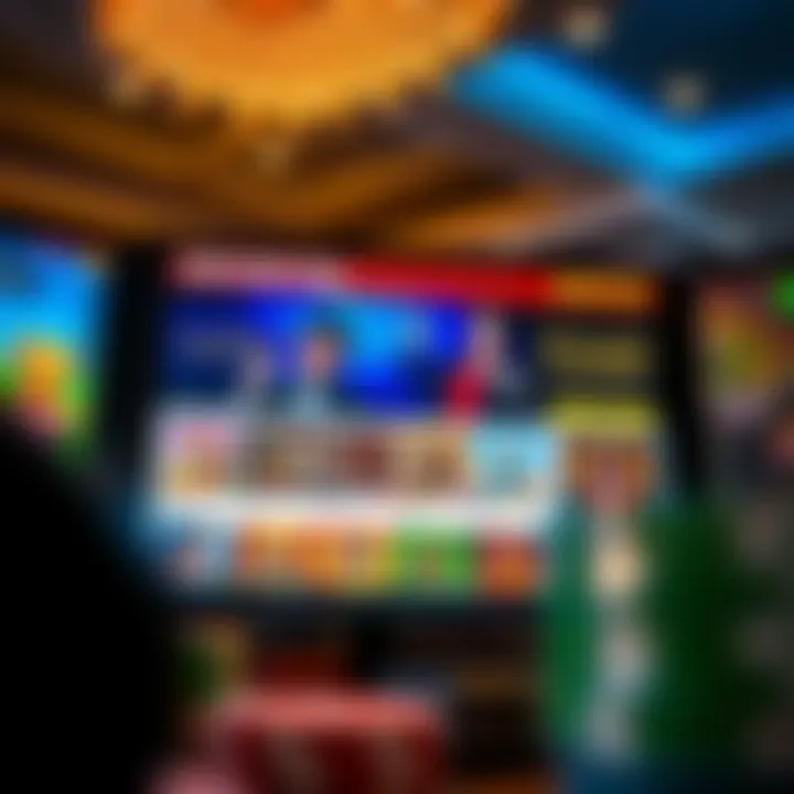 User interface showcasing new features and game selections on Royal Reels platform