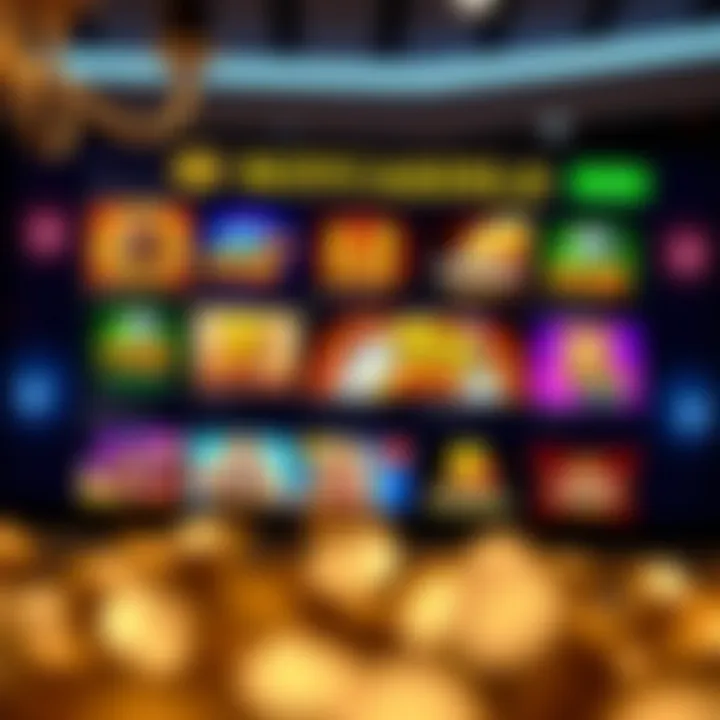 Interface showing various online casino games available on Royal Reels platform for Australian players