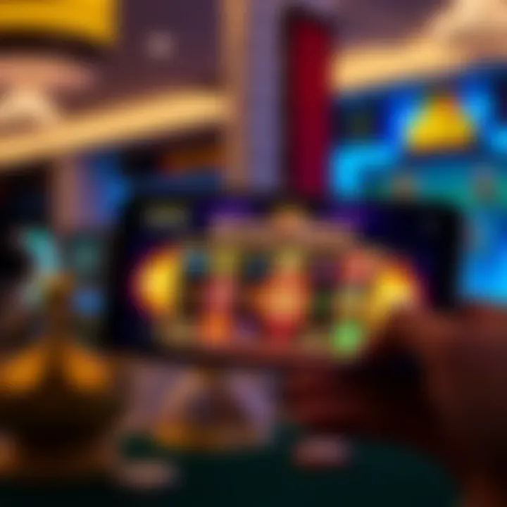 Mobile device displaying Royal Reels slot game interface