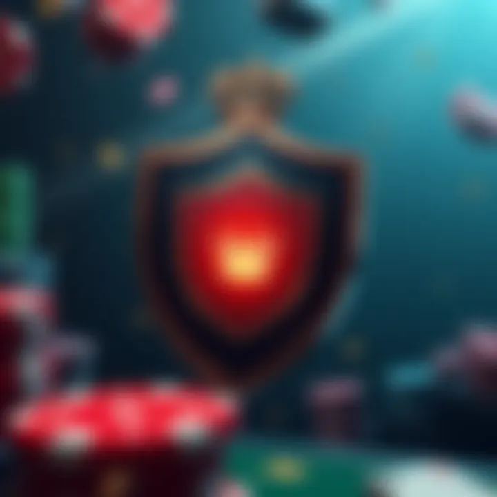 Ensuring Security and Trust in Royal Reels Platform Illustration of a shield symbolizing security and trust in online gaming platforms