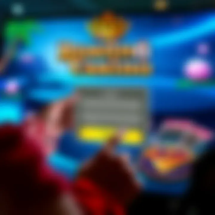 User entering login details on a digital casino platform with Australian themed interface