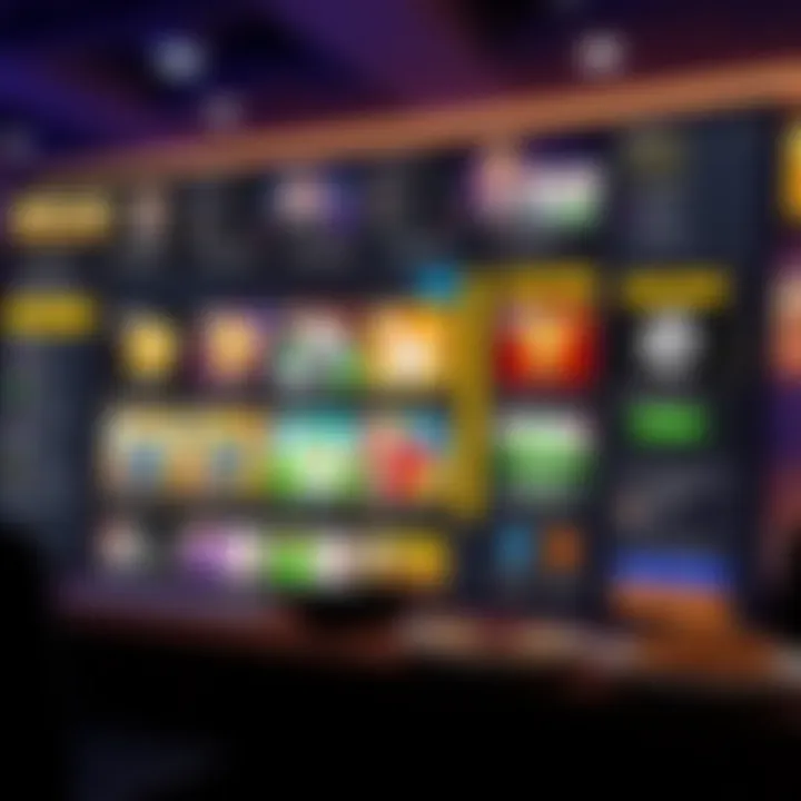 User-friendly dashboard showcasing features available on Royal Reels 8 platform