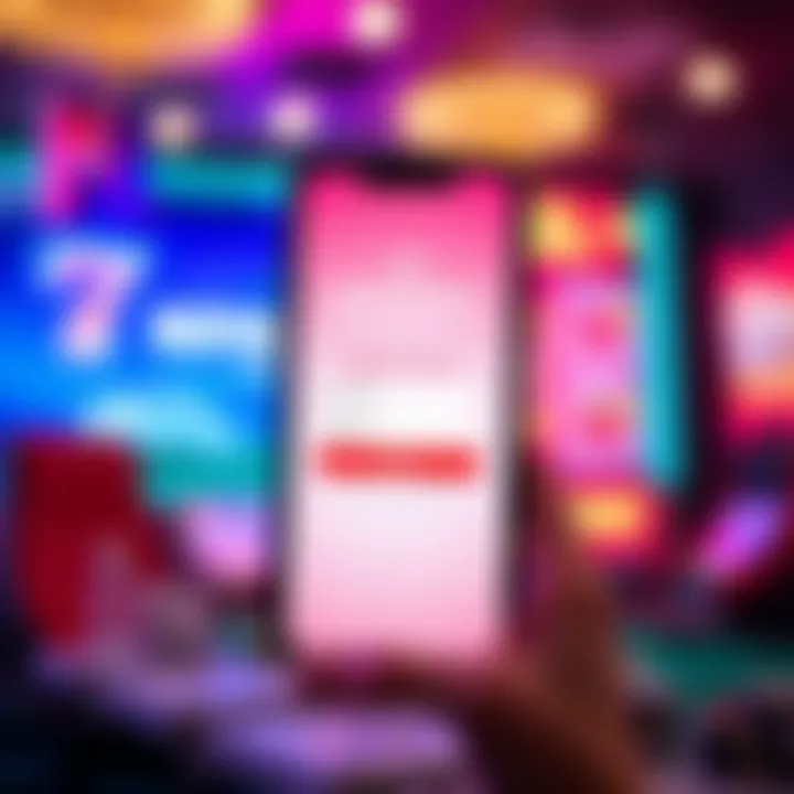 Mobile device displaying Royal Reels NZ login screen with username and password fields