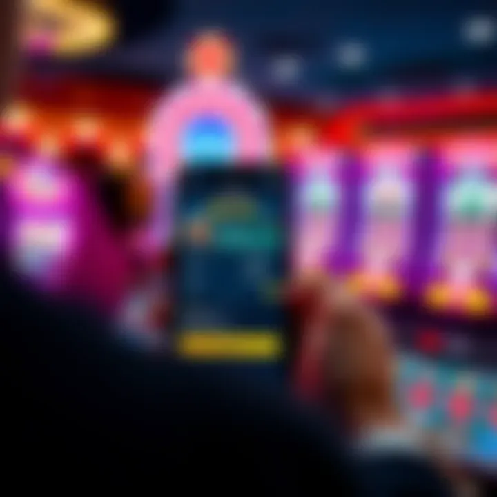 Digital representation of PayID transaction interface on a mobile device with poker game in the background