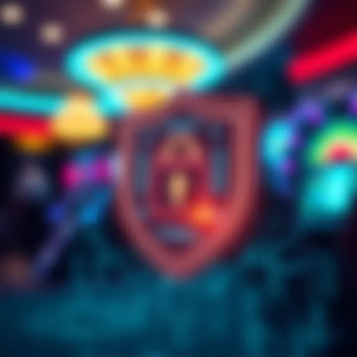 Data Security Measures for Royal Reels Casino Users Illustration of digital shield protecting personal data during online casino access