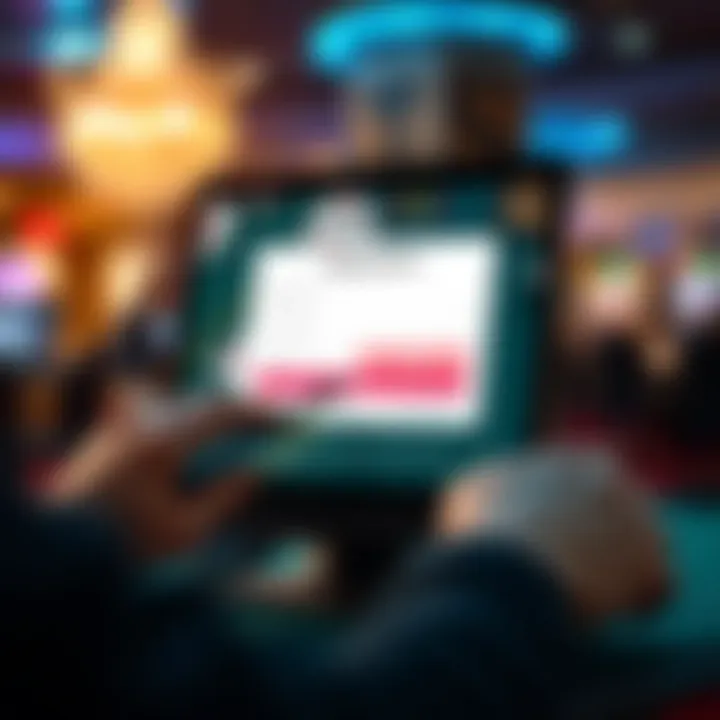 User completing registration form on Royal Reels platform interface