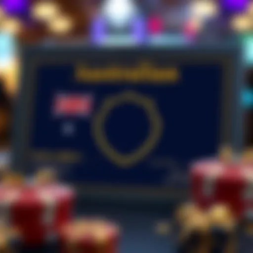 Australian Gambling License Compliance for Royal Reels Illustration of a digital Australian gambling license certificate with a secure shield symbol