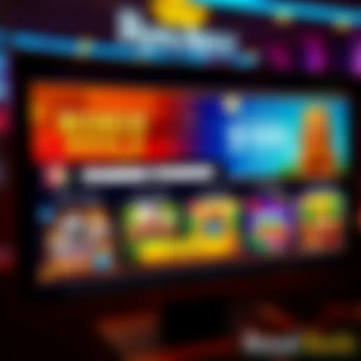 Royal Reels Bonus Code Entry and Game Selection Interface Royal Reels casino interface showcasing bonus code entry and game selection