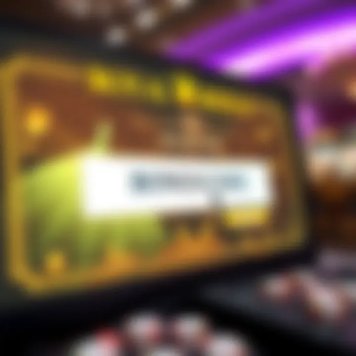 Digital interface showing bonus code entry on an online casino platform