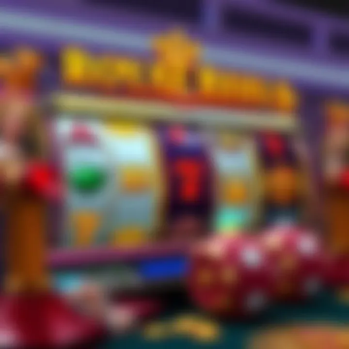 Visual Representation of Royal Reels Bonus Features and Rewards Illustration of spinning reels with various bonus icons and jackpot rewards glowing