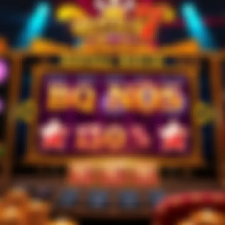 Bonus round screen showcasing special features and winning combinations