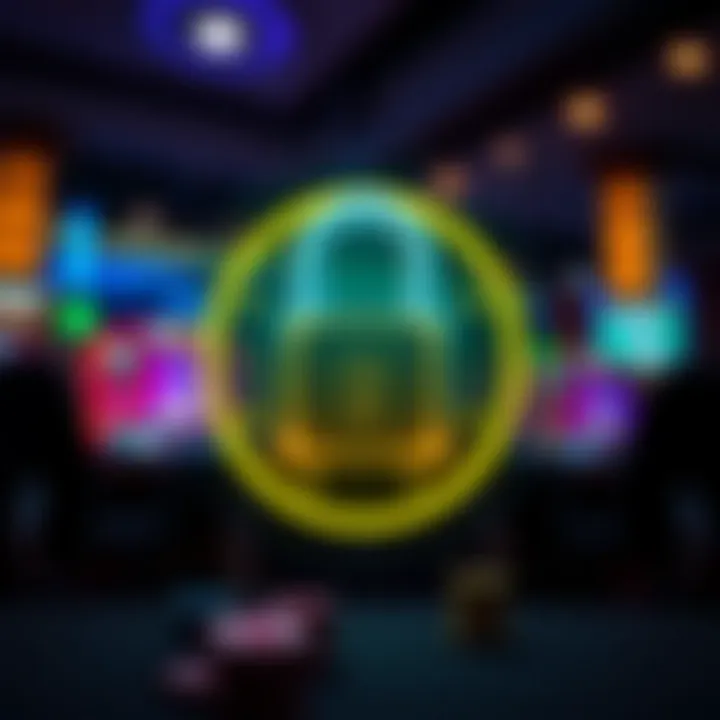 Secure digital padlock icon representing online account protection and responsible gaming
