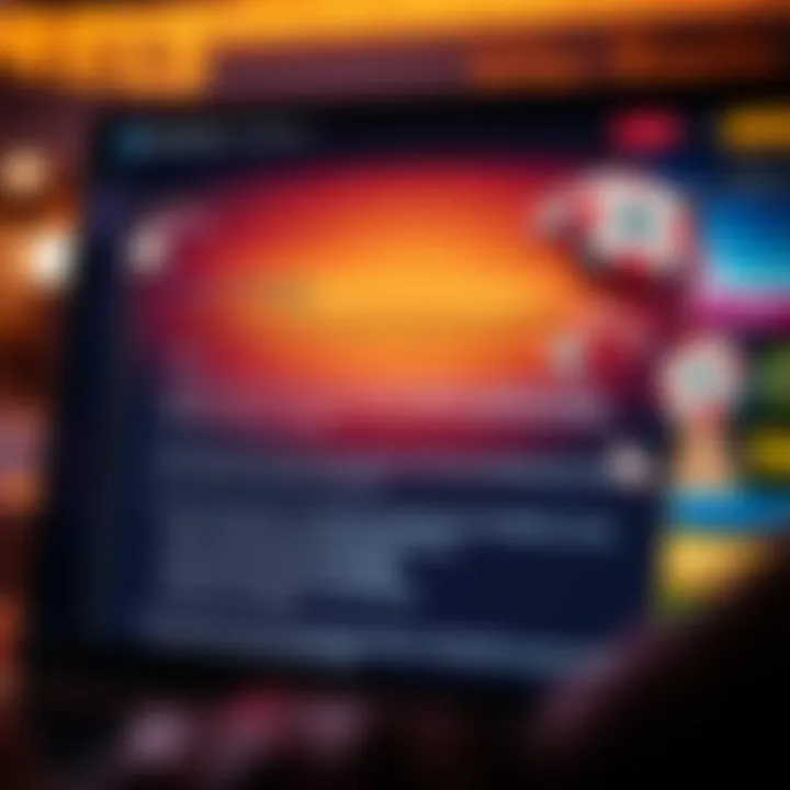 Illustration of a secure online casino interface showing bonus terms and conditions