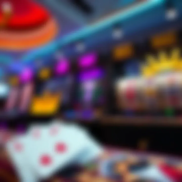 Eligible Casino Games for Royal Reels No Deposit Bonus Visual representation of casino games eligible for the no deposit bonus, showcasing slots and card games with credit symbols