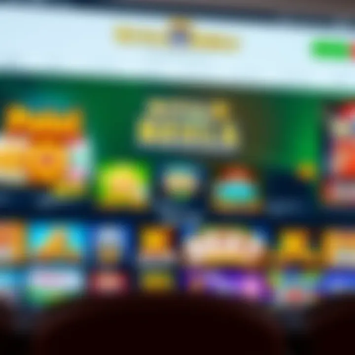 Overview of Royal Reels Casino Game Variety Royal Reels Casino homepage displaying various slot games and promotional banners