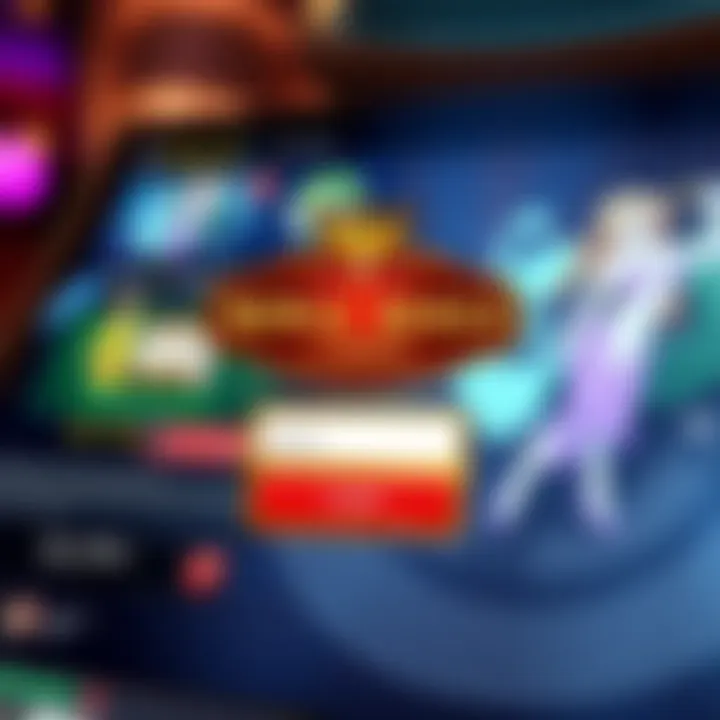 Graphic showing Royal Reels 7 casino interface with login bonus offer highlighted