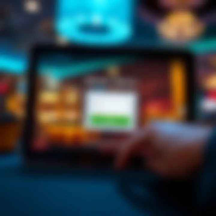 Secure login interface of Royal Reels Casino on a digital device