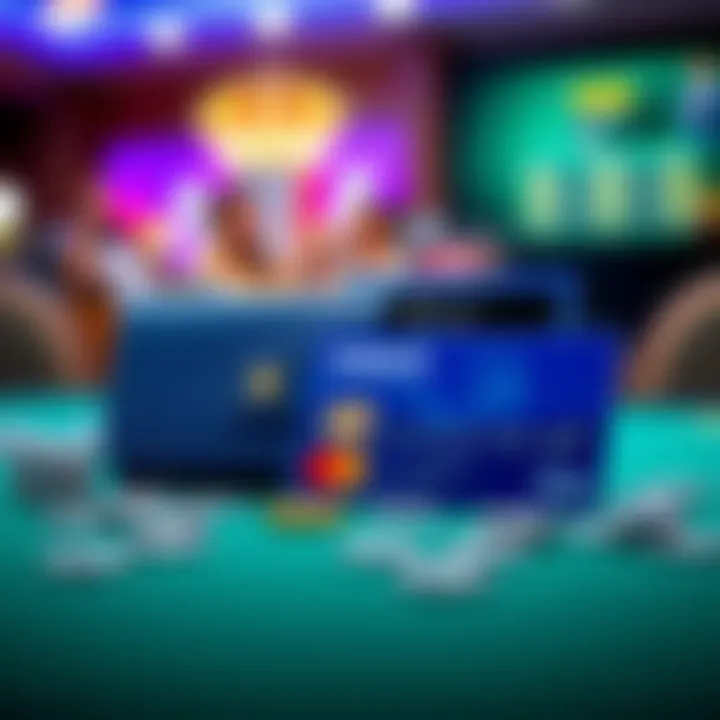 Digital wallet and credit card icons representing multiple payment options for secure casino transactions