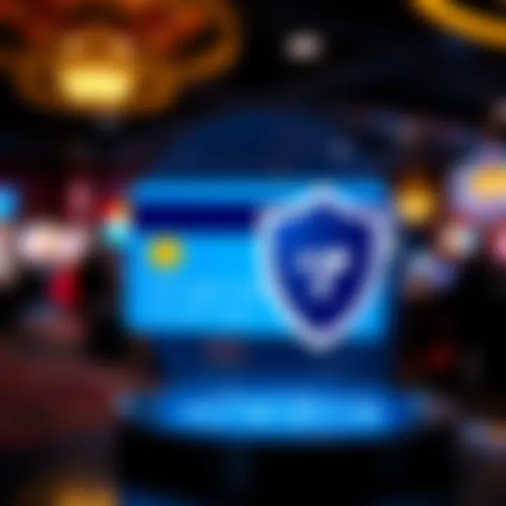Secure payment methods icon with credit card and shield symbol indicating safe transactions
