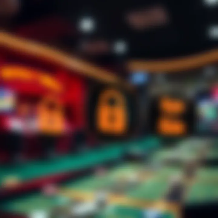 Secure online casino platform featuring encryption icons and trustworthy gaming environment