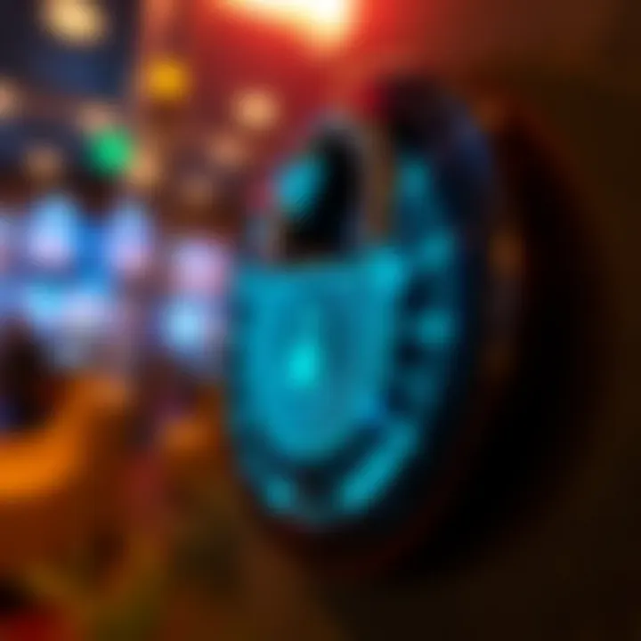 Secure digital lock symbolizing online casino safety and protection