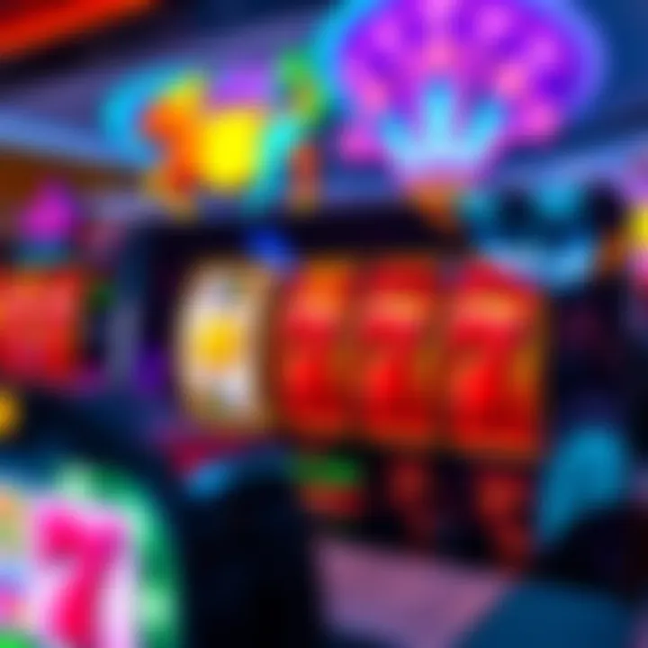 Colorful online casino slots with vibrant symbols and spinning reels