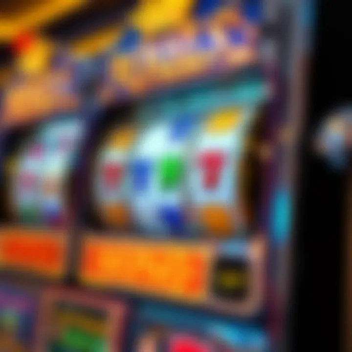 Classic slot machine reels featuring vibrant symbols and golden accents