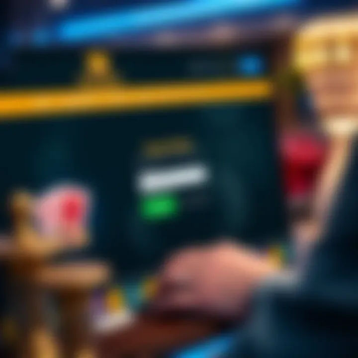 User entering login credentials on Royal Reels Com website interface