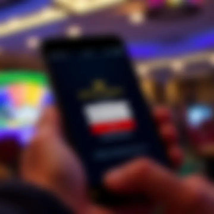 Mobile phone displaying Royal Reels Com platform with secure login features