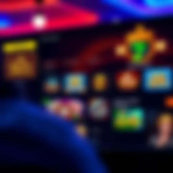 Dashboard view of Royal Reels showing navigation menu and highlighted game features