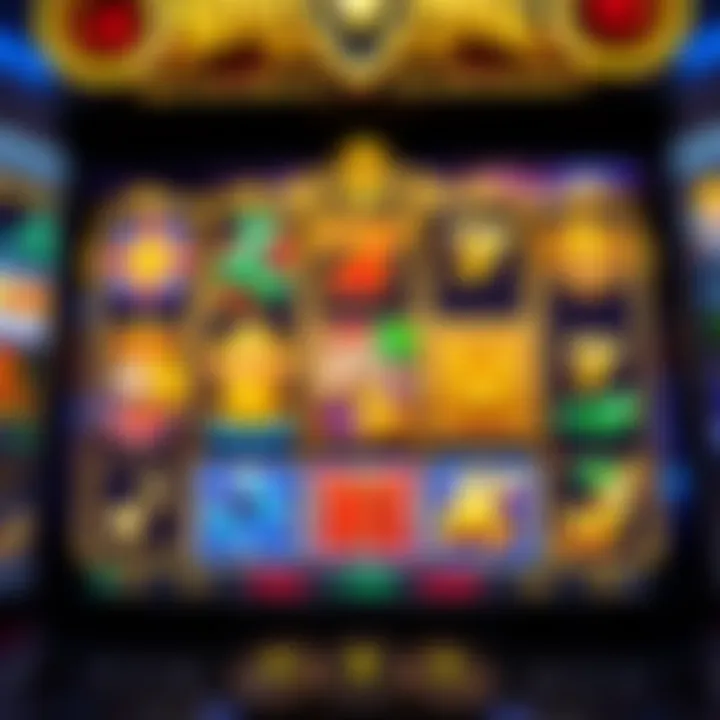 Exciting online slot game interface with vibrant reels and bonus icons