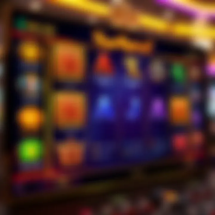 Gameplay screen highlighting unique features and payout structure of an online slot game