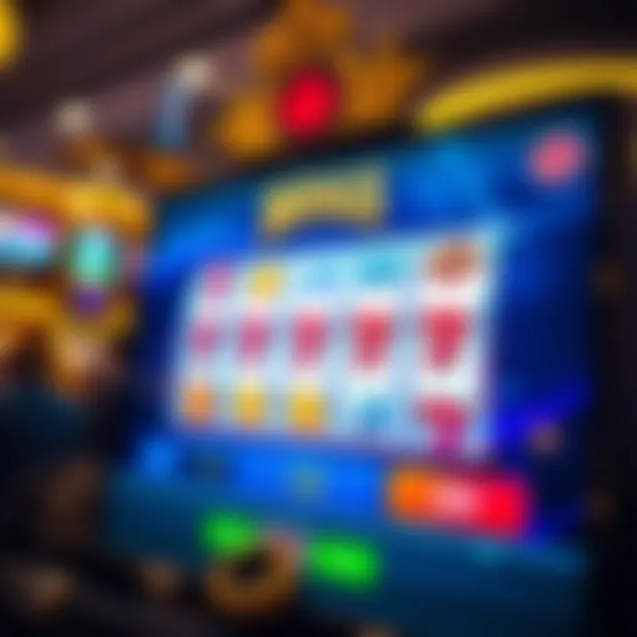 Gameplay screen highlighting spinning reels and reward symbols on digital platform