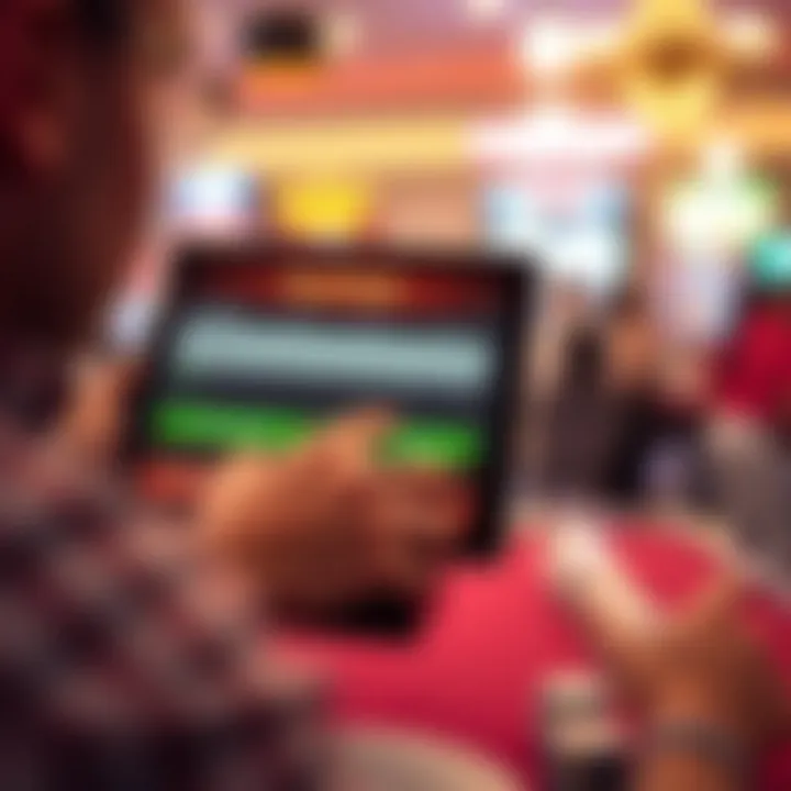 User interacting with instant withdrawal options on Royal Reels platform