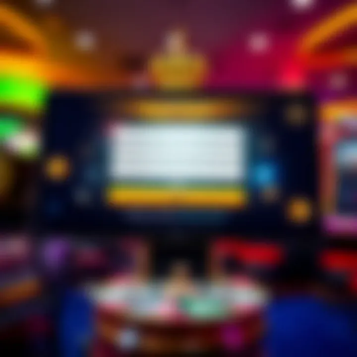 User interface showing login fields and secure authentication options on an online casino platform