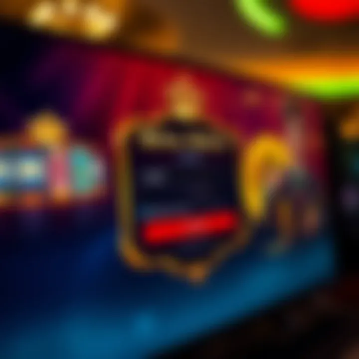 Royal Reels casino interface showcasing login screen with user-friendly design
