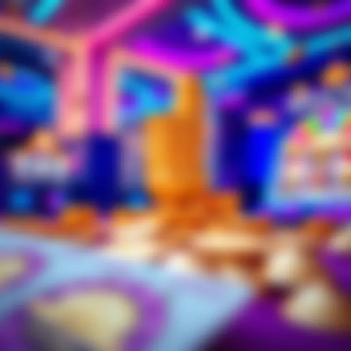 Overview of Royal Reels No Deposit Bonus Codes and Casino Rewards Exciting casino bonuses with golden coins and slot machine symbols on a vibrant background