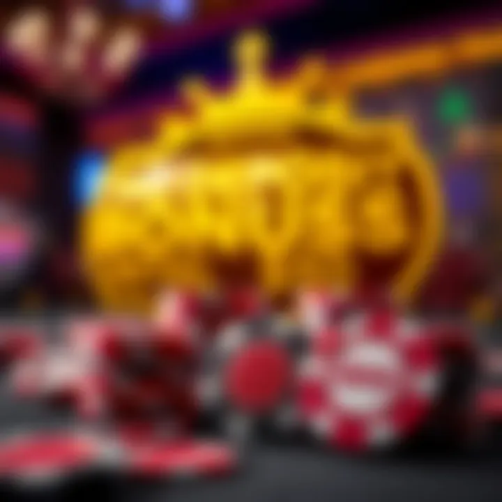 Illustration of no deposit bonus rewards and casino chips representing gaming promotions