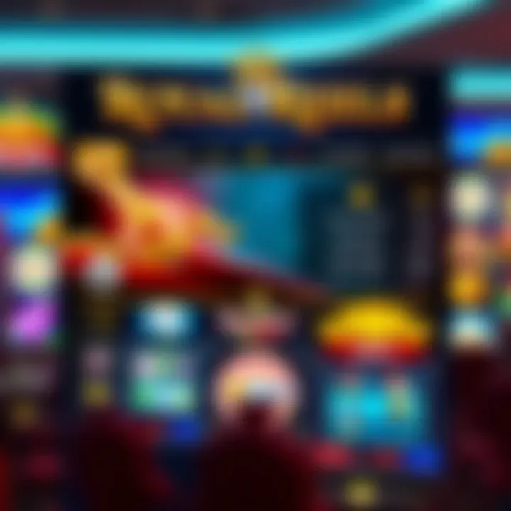 Royal Reels Online Casino Homepage Overview Royal Reels online casino homepage showcasing vibrant slot machine graphics and navigation menu