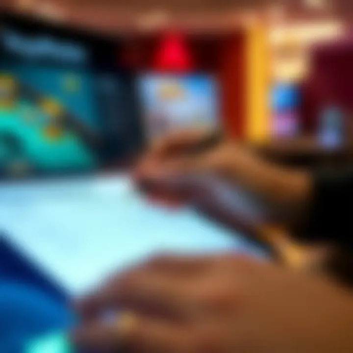 User filling out online registration form on Royal Reels casino website