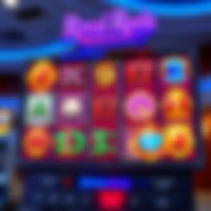 Colorful online slot game interface showcasing various themed reels and symbols