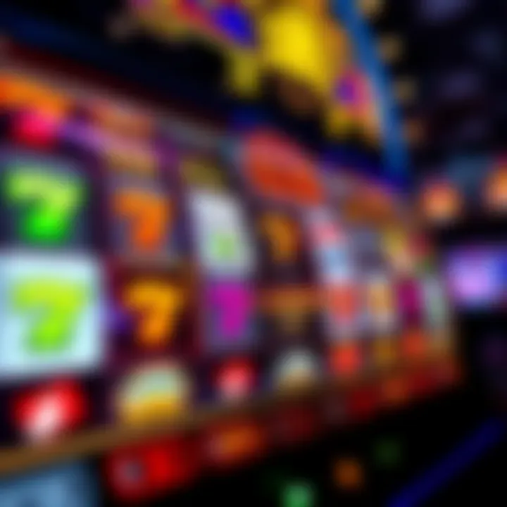 Colorful digital slot machine reels showing a winning combination on a casino game interface
