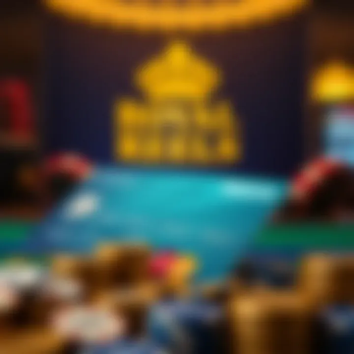 Credit cards and digital wallet icons symbolizing online casino payment options